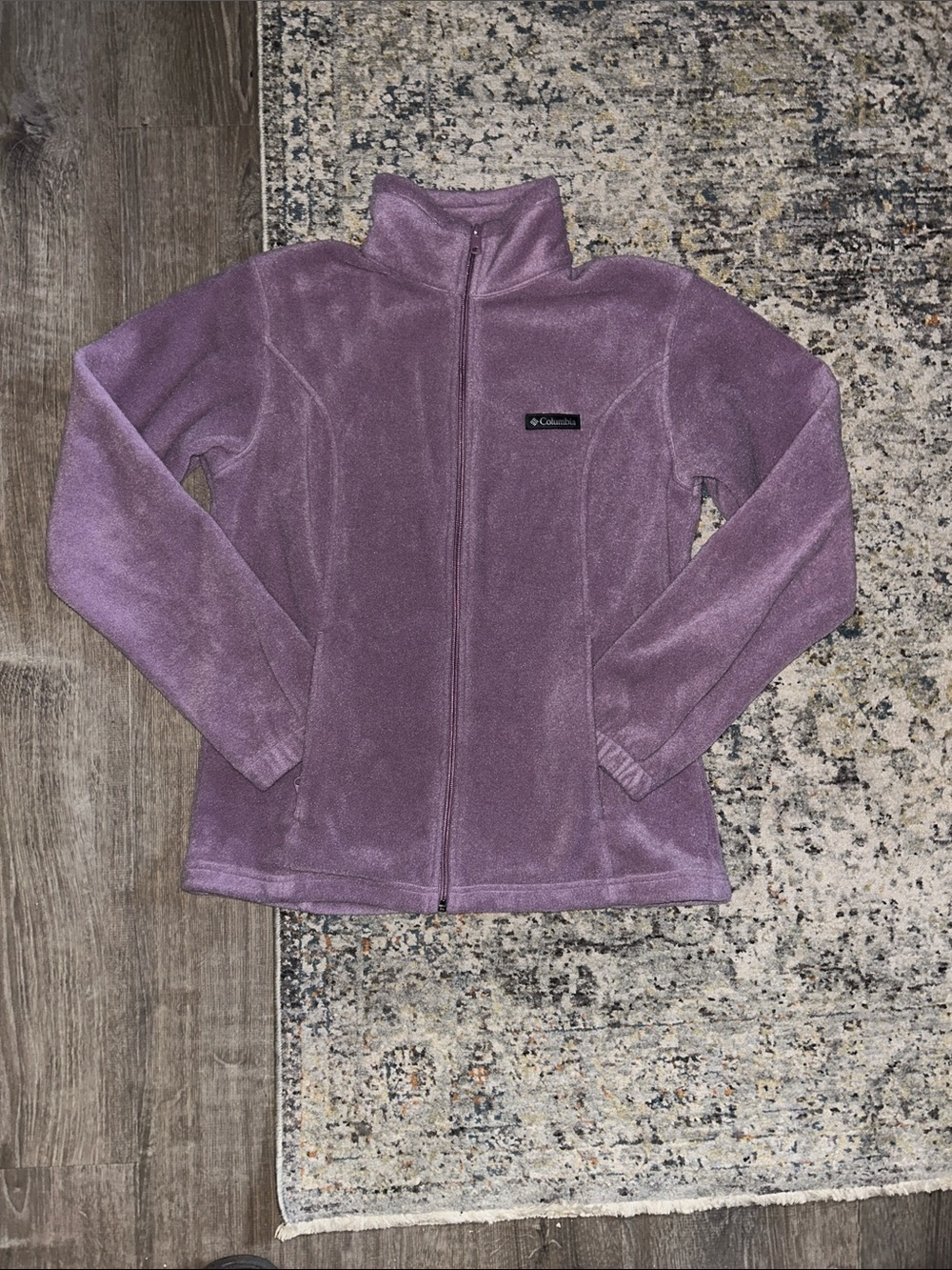Columbia Purple Zip-Up Fleece Jacket
